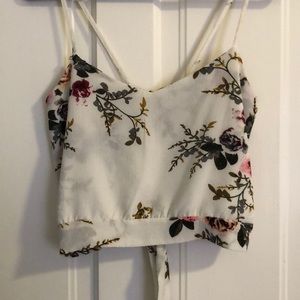 Floral crop top